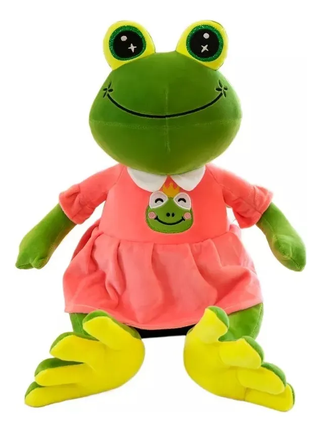 Peluche de la Rana Gustavo, rana saltarina de primera calidad de Modavayotoy