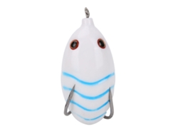 Cebo artificial para ranas, silicona blanca