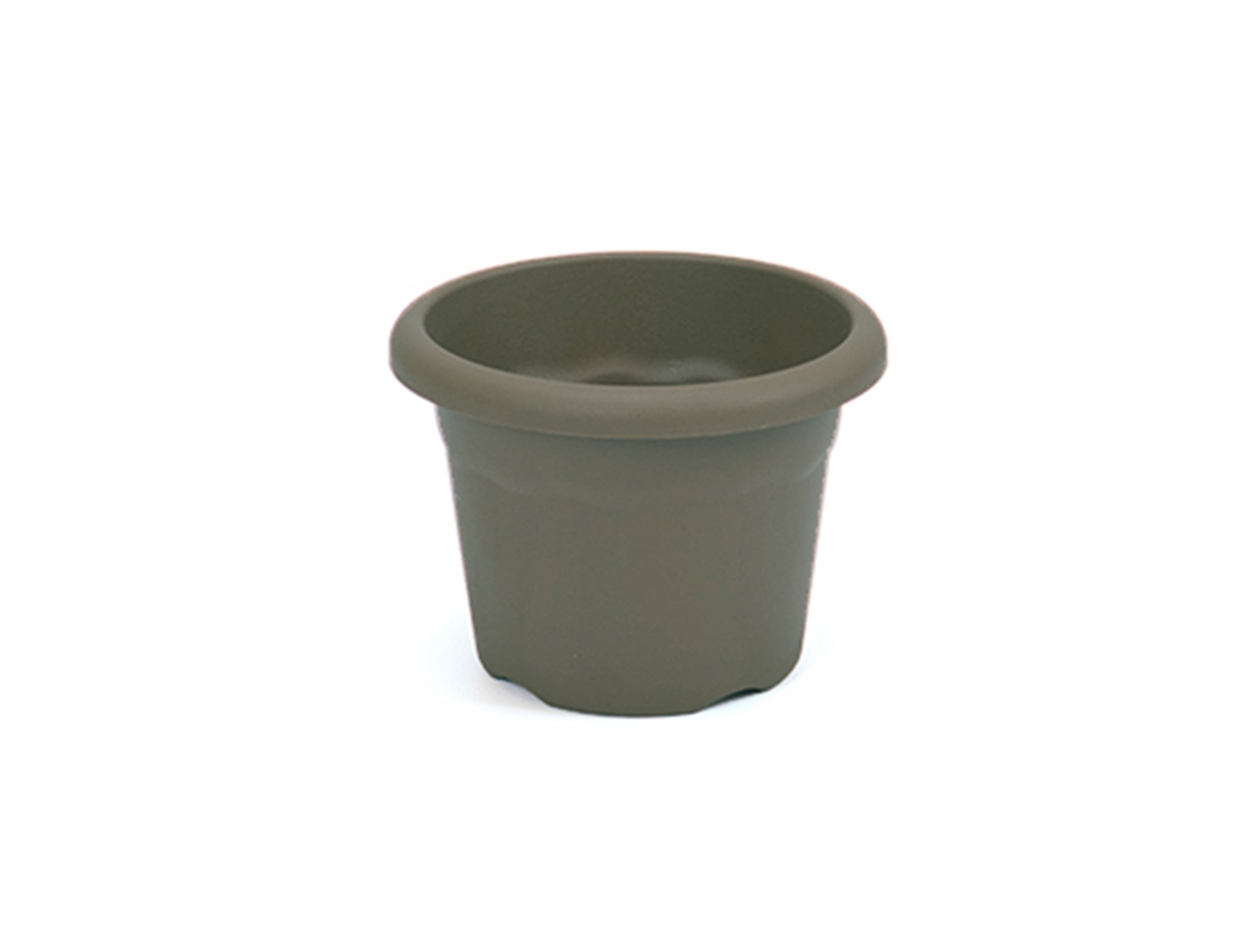 PLASTIKEN TERRA - Maceta Redonda Medida 16 cm 15L Taupe