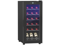 Vinoteca para 18 botellas, temperatura de 5 a 18 °C, LED, negra, ZENCORE SERVICES