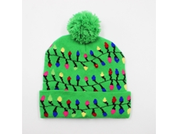 Gorro De Natal De Tricô Eifson Com Luzes, Com 6 Luzes Led Coloridas (12)