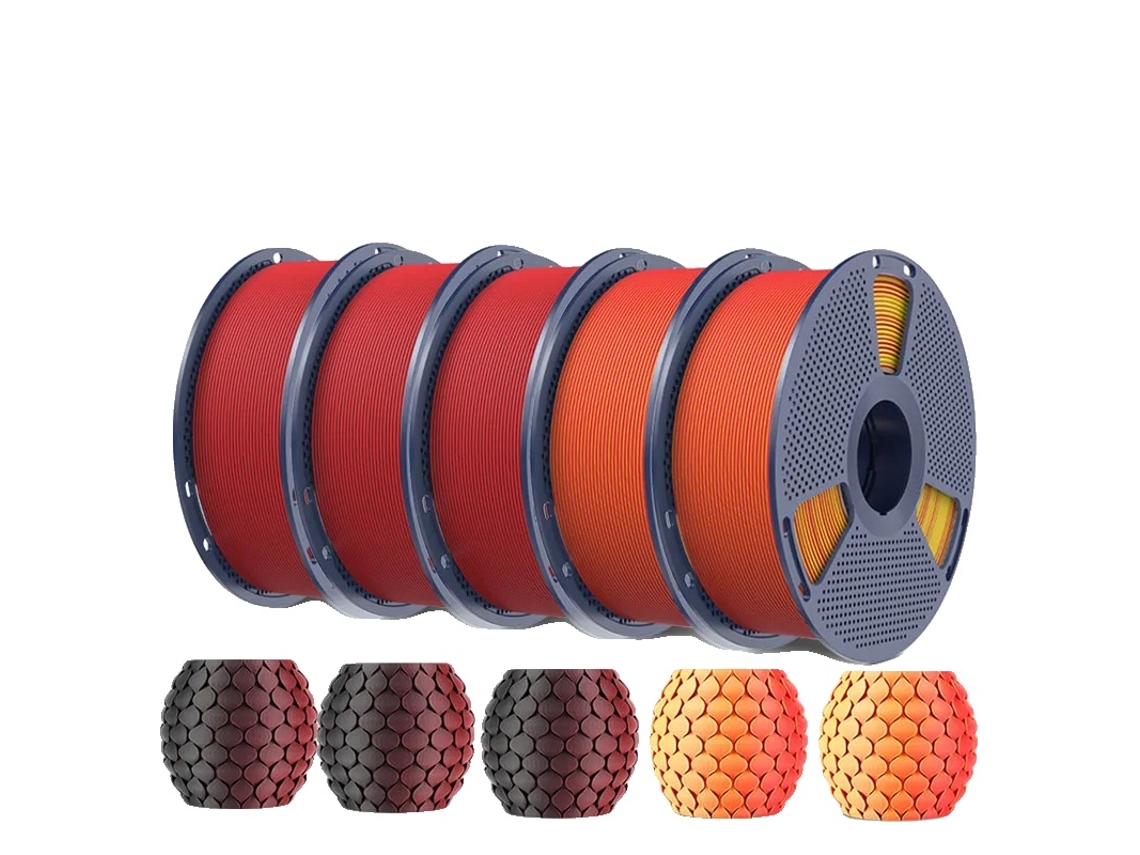 Filamento para impresora 3D, acabado mate suave, amplia compatibilidad, 3bkrd 2rdyl OEM