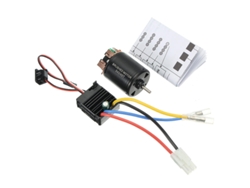 Motor 35540 60a Esc Carbono com Eixo Escovado 3.175mm para Carro Rc 1/10 MDUG