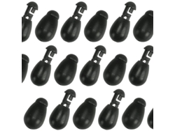Perlas De Impacto Instantáneo Conectores De Pesca De Cambio Rápido Negras 50 Piezas