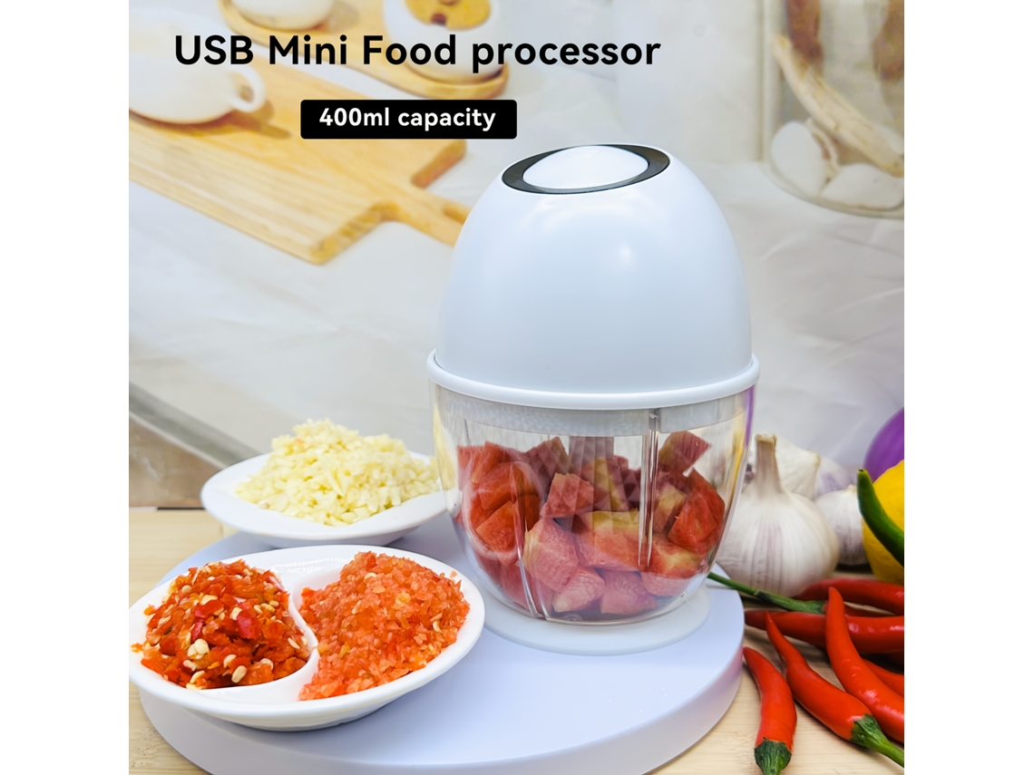 Picadora Eléctrica Compacta, Molinillo De Verduras Y Ajos Para Uso Doméstico, Fácil De Limpiar, Multifuncional.