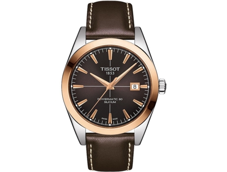 Reloj Hombre TISSOT GENTLEMAN POWERMATIC 80 SILICIUM SOLID 18K GOLD BE (Ø 40 mm)