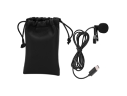 Micrófono Lavalier Lapel Clipsado Inalámbrico Para Dispositivos Con Interfaz Type-c Profesional