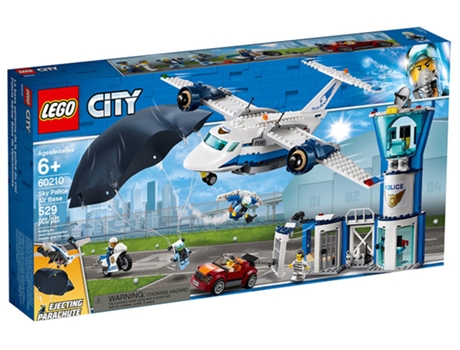 LEGO City: Base aérea de la policía - 60210 (Edad Mínima: 6 - 529 Piezas)