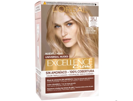 Tinte Permanente L'Oreal Make Up Excellence Nº 9U Rubio Muy Claro