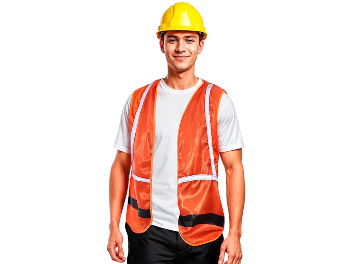 Chaleco de Obrero naranja adulto