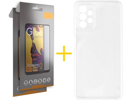 Kit Funda + Protector de Pantalla Samsung A32 5G SKYHE Cristal Templado 5246 Transparente