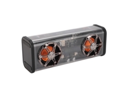 Altavoz transparente con subwoofer, 5.3, luces de colores para el hogar, fiestas y viajes (negro)