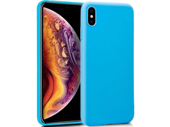 Funda iPhone XS Max COOL Silicona Azul