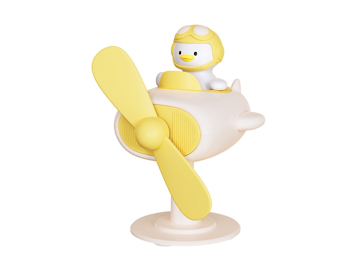 Mini Ventilador De Escritorio Con Pinza, Portátil, Pequeño, Con Forma De Pato, Amarillo, Para Uso En La Oficina.