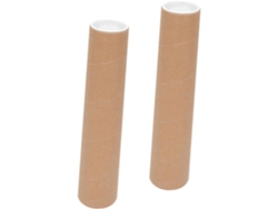 Tubo de almacenamiento de 2 piezas para pósteres y documentos, tubo de envío resistente con tapas. SFUSHOS