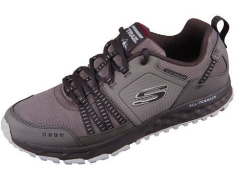 Zapatillas SKECHERS Cuero Hombre (43 - Gris)