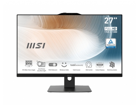 All-in-One MSI 72528 7695 (27 '' - - RAM: 16 GB - - Intel Iris Xe Graphics)