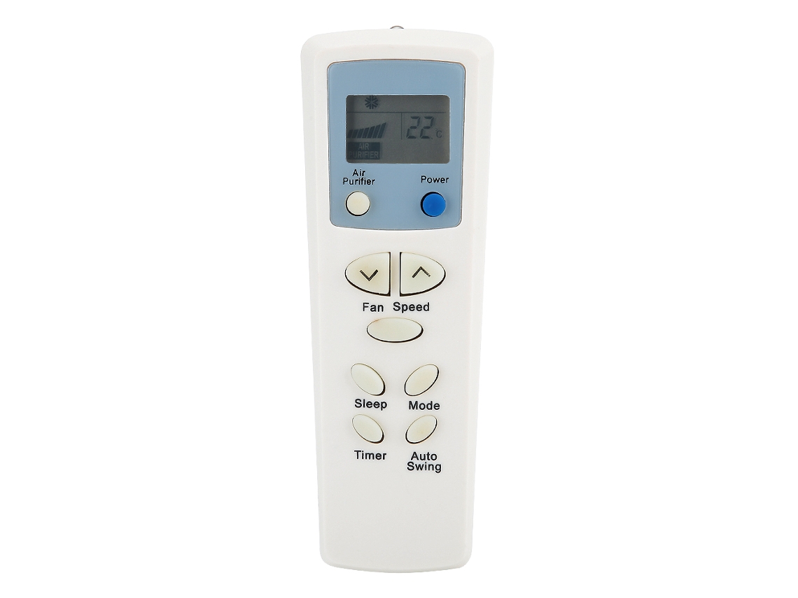 Mando a distancia para aire acondicionado LG 2026dn, color blanco crema, ABS, con un alcance de hasta 10 m.