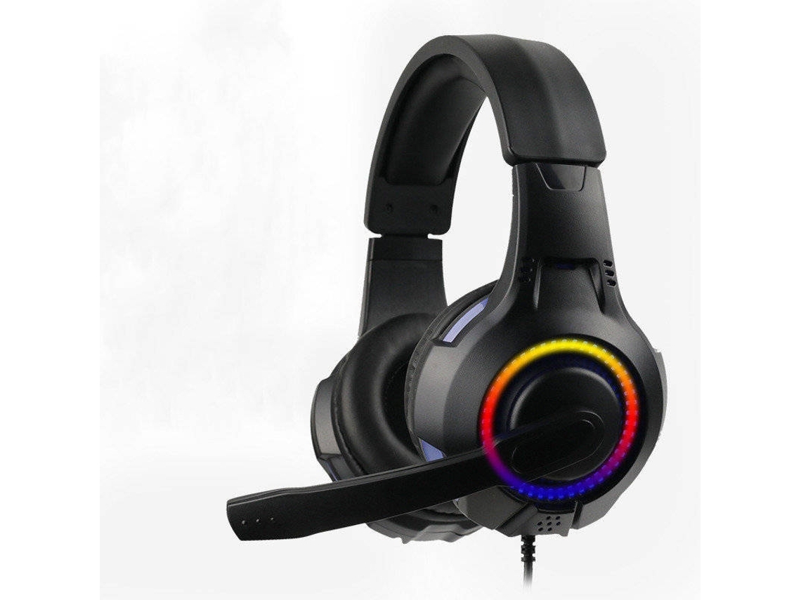 Auriculares Gaming ENZONS Exp09 Stereo Gaming para Ps4 Xbox Tablet o Smartphone Cancelación de ruido con micrófono Boom y luces Led Br