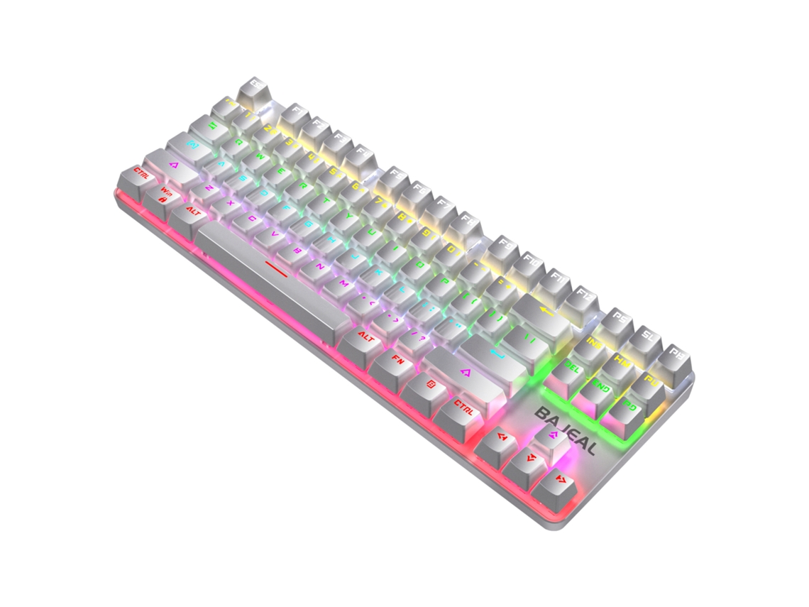 Teclado Gaming TRUMSEN K100 RGB (Mecânico - Português - Blanco )