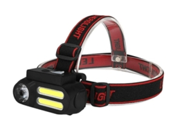Faro Led Xpe2cob Usb Recargable Ipx8 Acampar Negro