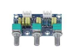 Módulo Preamplificador De 3 Canales, Placa De Tono Xh2.54, Zócalo De 3 Piezas Para Audio
