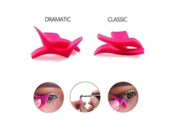 2 Plantillas De Silicona Para Delineador De Ojos, Herramientas De Maquillaje, Estilo Clásico/dramático, Reutilizables