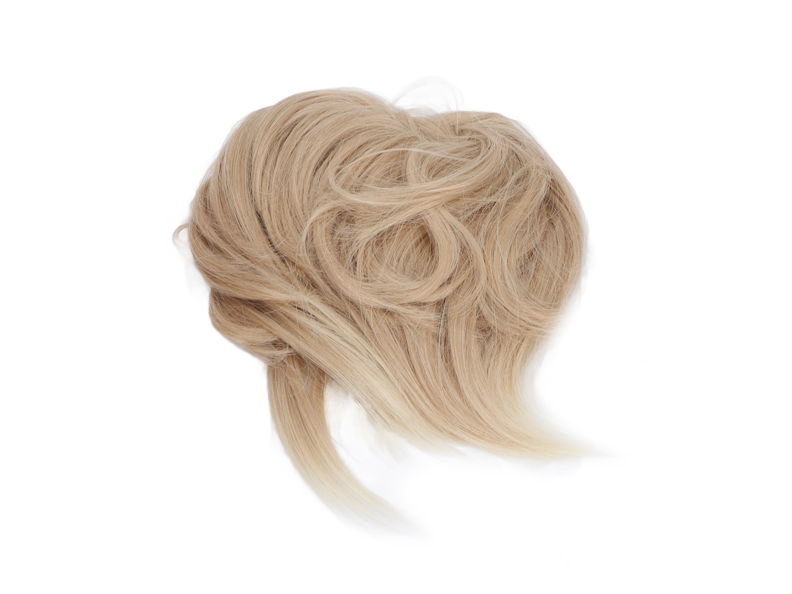 Extensões de cabelo com coque despojado ondulado, 2026 peças, para mulheres.