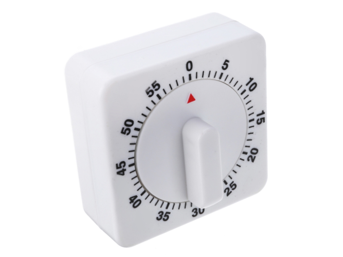 Temporizador mecánico de cocina, alarma sonora sin pilas, herramienta compacta y portátil para gestionar el tiempo de cocina, repostería, deportes y estudios.