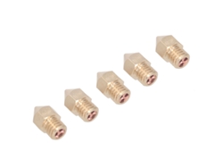 5 Piezas Boquilla Extruder 3d M6 Latón Conductividad Térmica Alta Hot End Para Cr10 Filamento 1.75mm 0.6mm