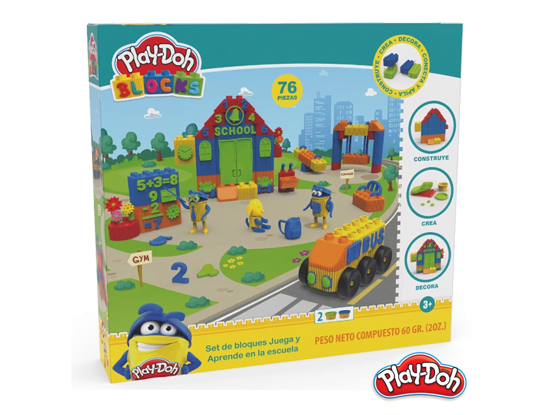 Los bloques PLAY-DOH aprenden en la escuela