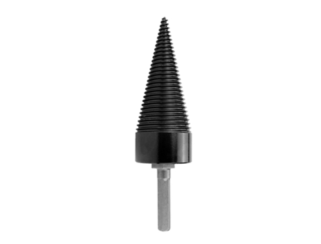 Broca divisora de madera, broca divisora de troncos para leña, destornillador cónico de tornillo de alta resistencia, 42mm con vástago hexagonal ex...