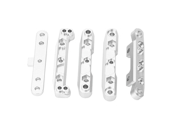 Placa De Montaje Del Brazo De Suspensión Trasero Inferior De Aluminio Con Reducción De Vibraciones Para Coche Rc Fs Atom 6s 1/8 Plata