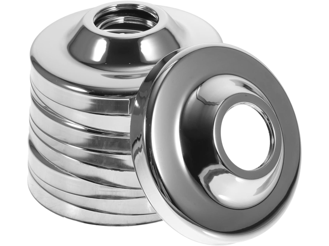 Juego de 10 protectores de grifo de acero inoxidable, placas de pared resistentes a la corrosión para Slowmoose