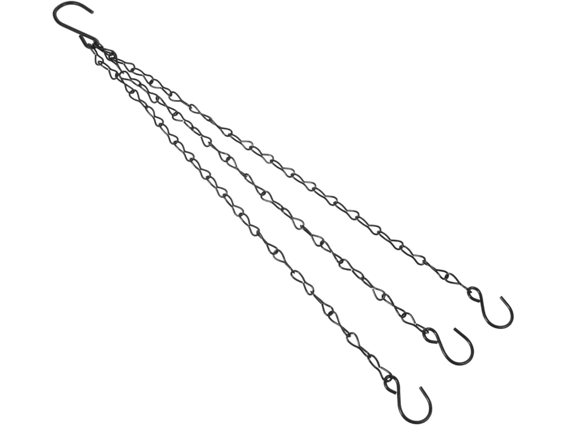 Cadena Metálica Colgante Para Macetas, 41 Cm Con Ganchos En Forma De S. Cadena Para Colgar Cestas, Casitas Para Pájaros