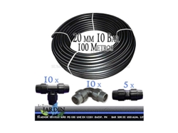 Tuberia Pe100 Alimentaria 20Mm 10 Bar 100 M Banda Azul Accesorios SUINGA