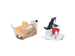 Ats-muñecas De Juguete Para Niños Simulación De Animales Salvajes Gatos Bonitos Modelos Educativos Para Niños