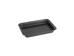 Assadeira Retangular Não Adesiva - 31,5 × 22 × 5 Cm, Preta, Para Cozinhar E Assar Em Casa.