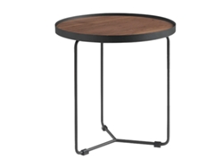 Mueble de Apoyo ANGEL CERDÁ 2028 (Nogal, negro - Ø50 x 50 cm)