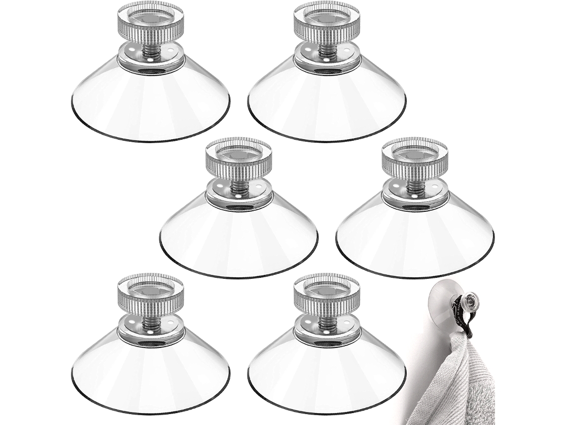 VVJIJILLY 8 Ventosas Ø40mm Com Rosca M4x10mm E Porcas Transparentes Diyexpert®