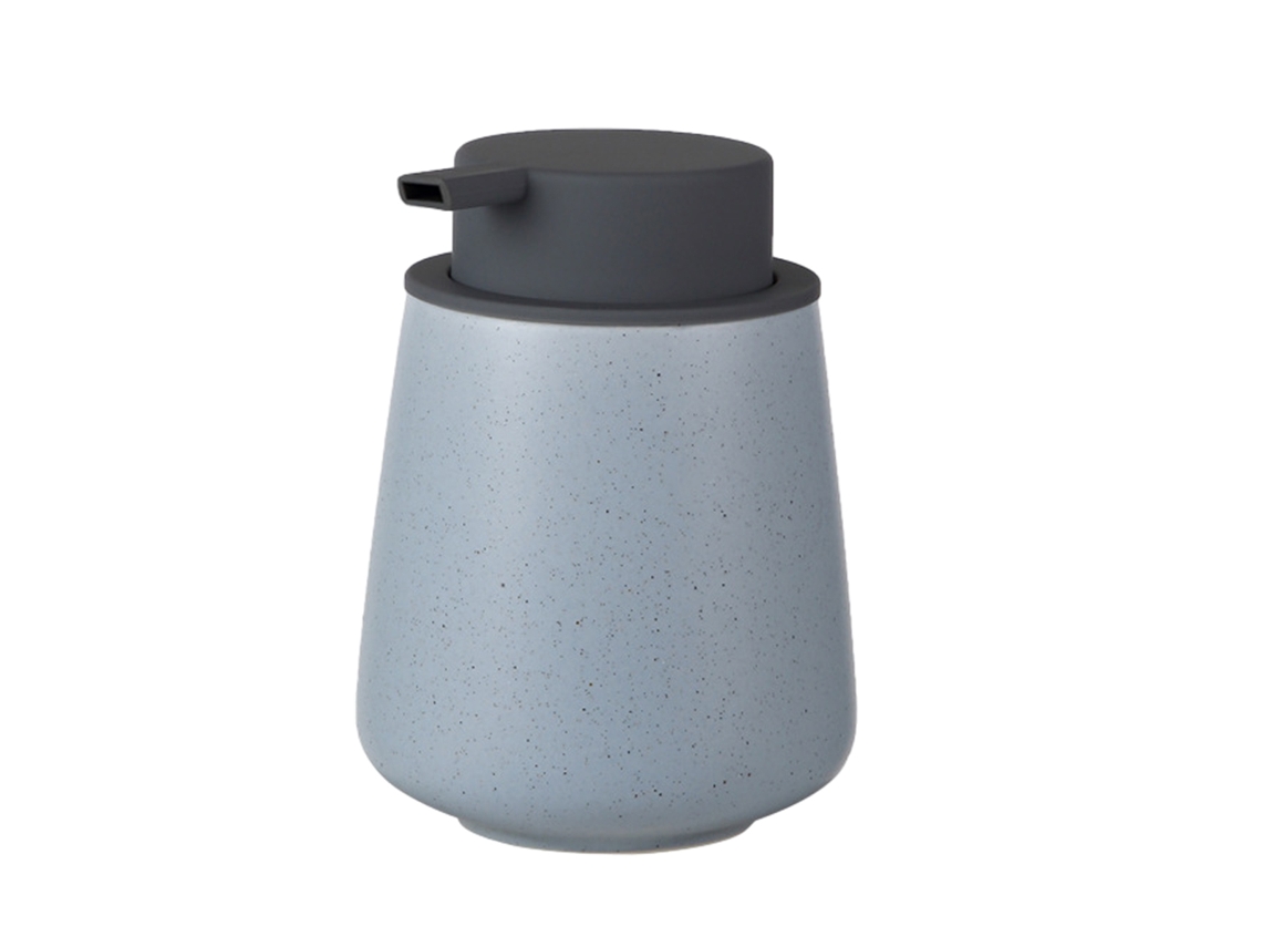 Dispensador de jabón líquido de cerámica, fácil de presionar, recargable para baño