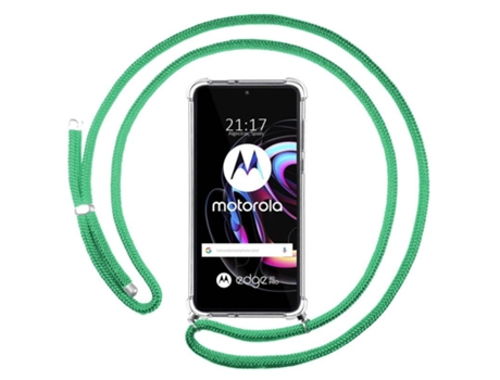Carcasa Motorola Edge 20 Pro TUMUNDOSMARTPHONE Colgante Verde