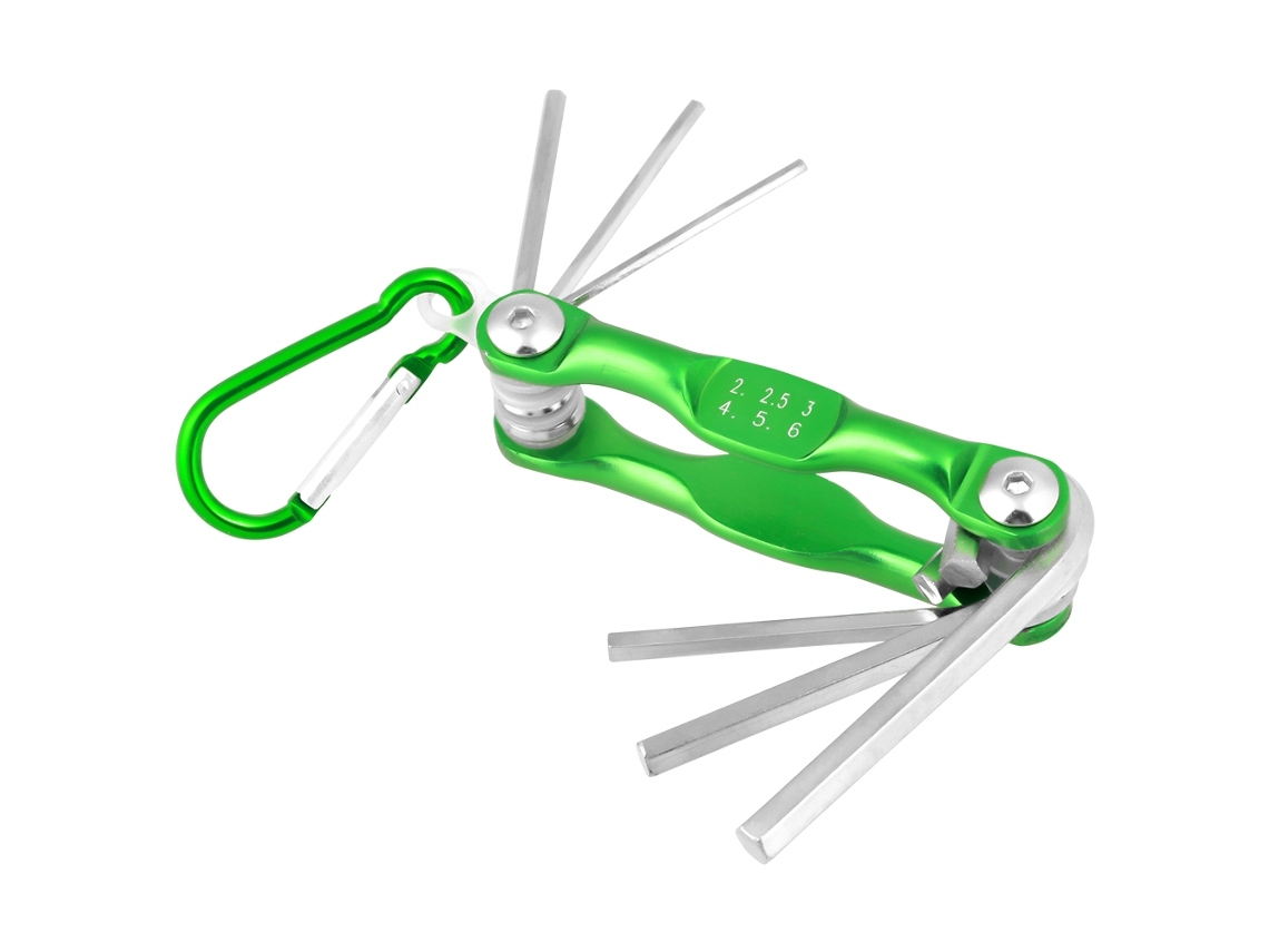 Chave Allen Plegável Chave Hexagonal 2-6mm Ferramenta Manual Chave De Boca Conjunto
