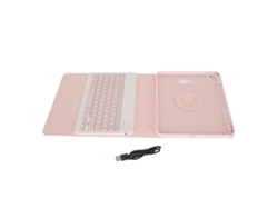 Funda protectora con teclado giratorio para tableta (corte preciso, suspensión automática)