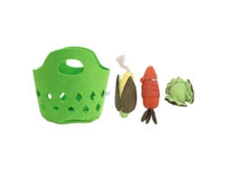 Conjunto De Juguetes De Peluche Suaves Con Forma De Vegetales Para Bebés Con Col Y Maíz Zanahoria
