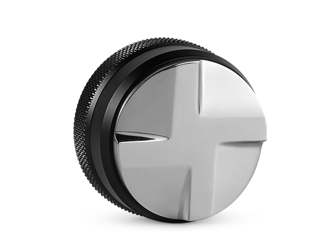 Dispensador De Café Ajustable De 58,35 Mm Con Base De Acero Inoxidable 304 Y Mango De Nogal Para Espresso.