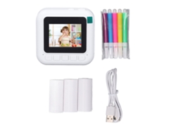 Cámara De Impresión Digital Portátil 1080p Cámara Infantil Con Dibujos Animados Para Viajes