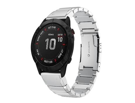 Correa De Reloj Inteligente Para Garmin Fenix 6X Pro, Tira De Correa De Reloj De Acero Inoxidable Con Concha De Tortuga De 26Mm VENISYMLIS
