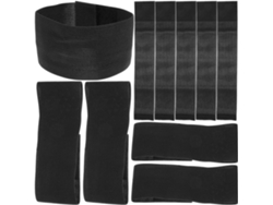 Paquete De 15 Brazaletes Elásticos De Poliéster Negro Para Funerales Y Eventos.