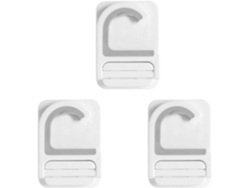 Soporte Pared 3 Piezas Escobas Gancho Escoba Fregona Requiere Taladrar Juego Prácticos Clips Paraguas No